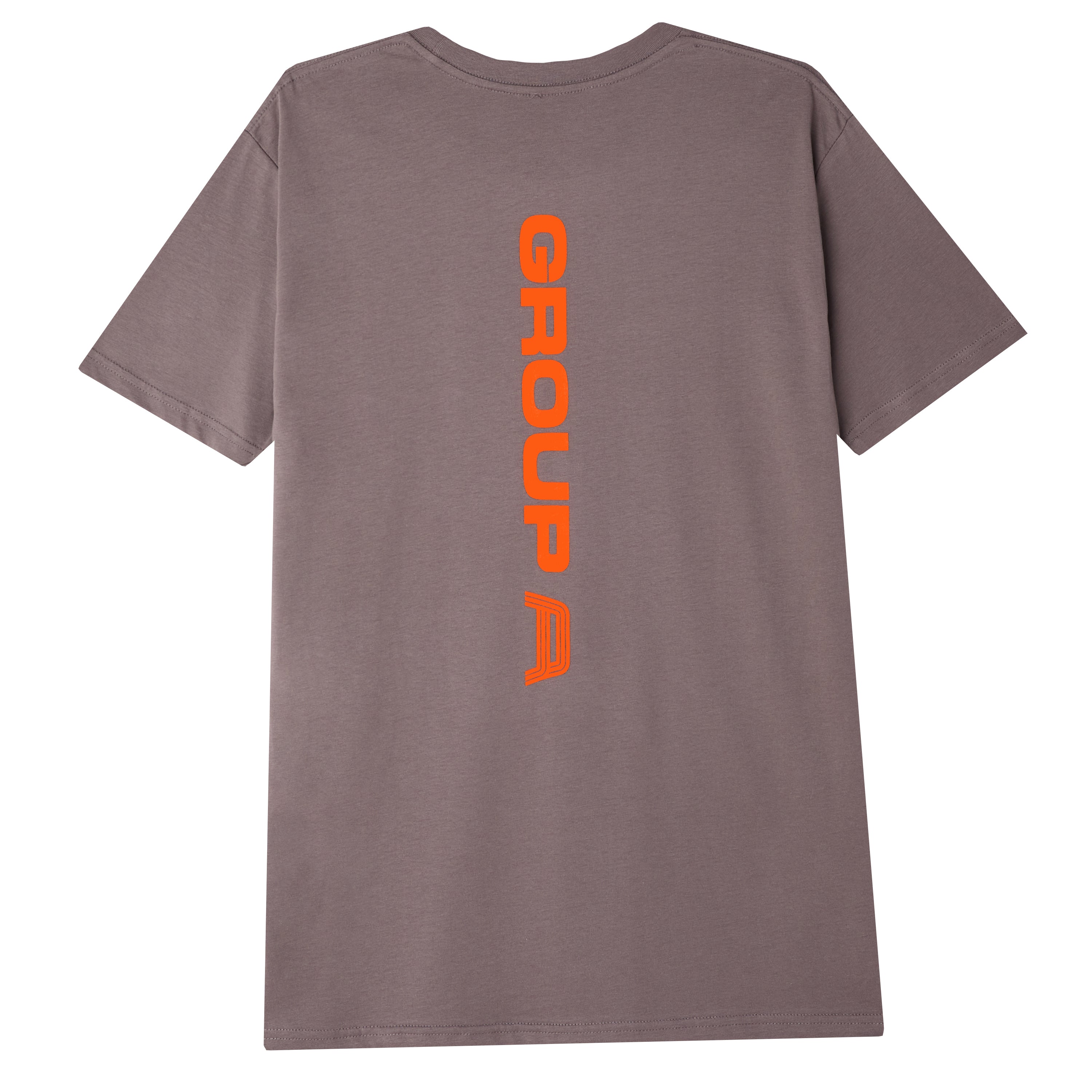 Drop Line Tee - Grey / Orange