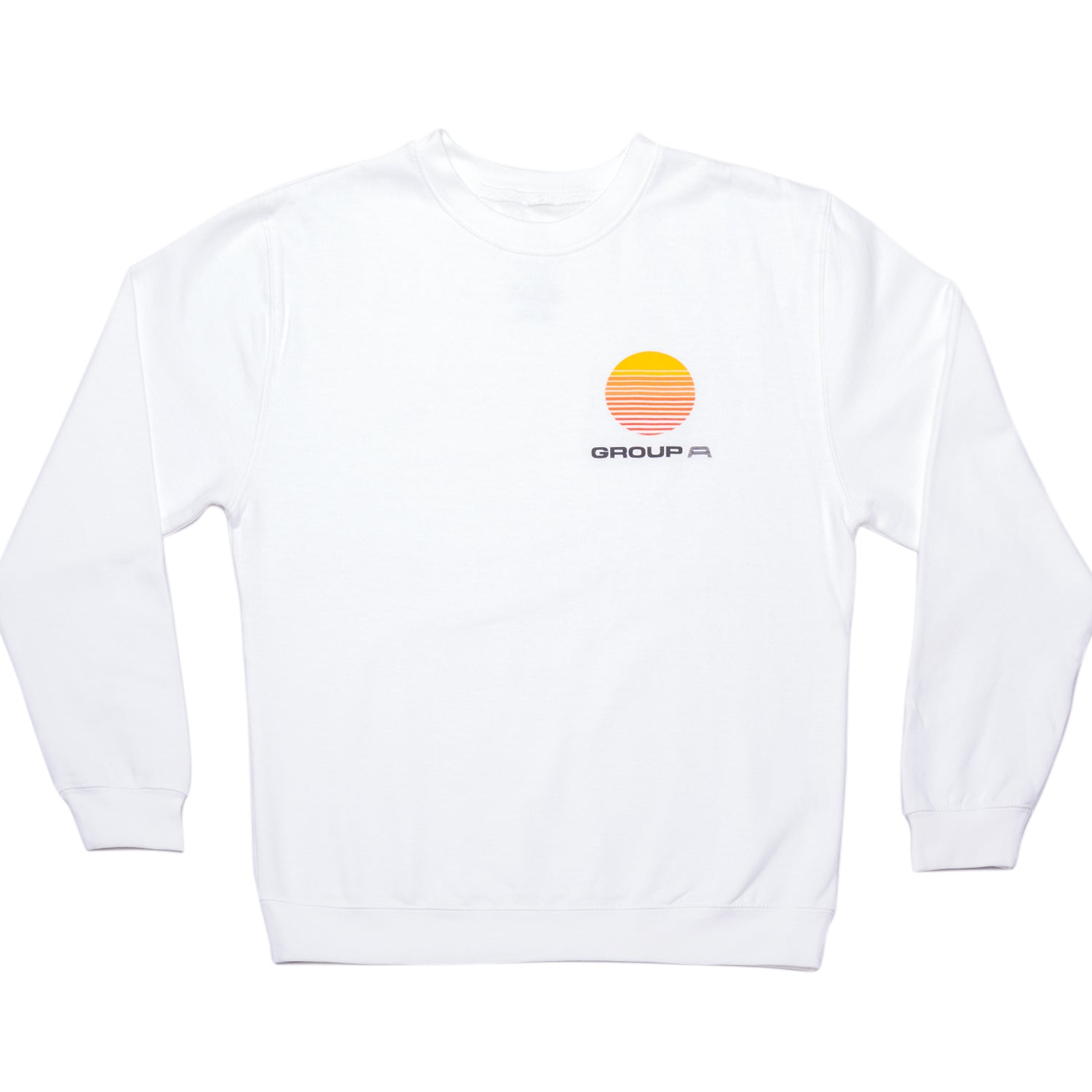 Sunset Crew Sweatshirt- White